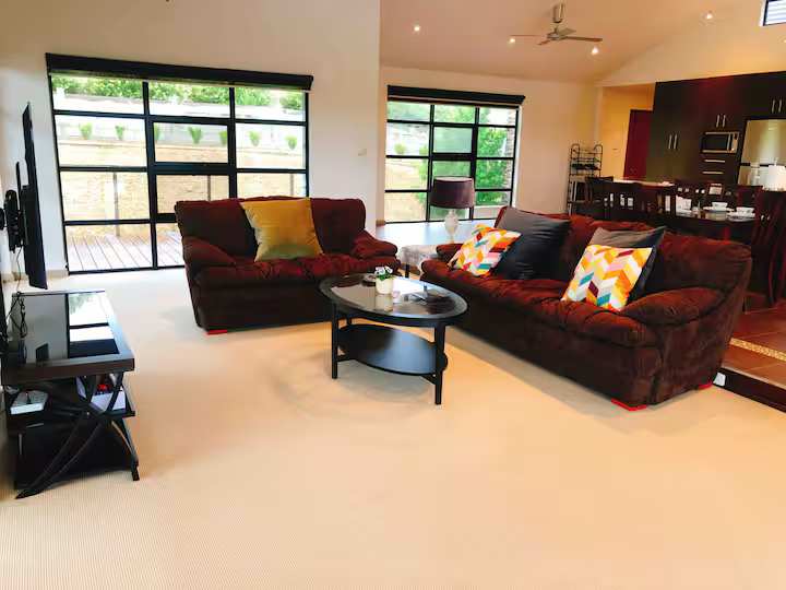 Badgers Brook Bungalow living area